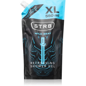 STR8 Wild Beat Douchegel Navulling voor Mannen 550 ml
