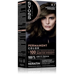Syoss Permanent Color Permanent hårfarve Skygge 4_1 Medium Brown 1 stk.