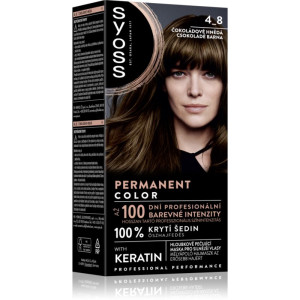 Syoss Permanent Color Permanent hårfärgningsmedel Skugga 4_8 Chocolate Brown 1 st.