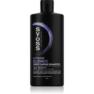 Syoss Intense Blonde Violett schampo För blont och grått hår 440 ml