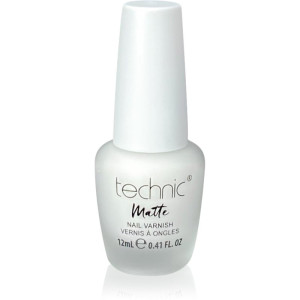 Technic Cosmetics Matte Nail Varnish Langaanhoudende Nagellak met Matterend Effect Tint White 12 ml
