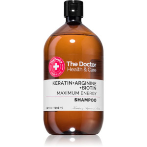 The Doctor Keratin + Arginine + Biotin Maximum Energy Keratinschampo För hårförstärkning och lyster 946 ml