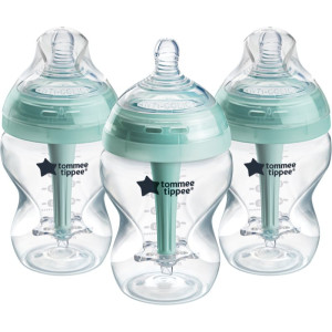 Advanced Anti-Colic Biberón Anticólicos Autoesterilizador Slow Flow 0m+ 3x260 Ml