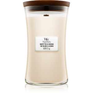 Woodwick White Tea & Jasmine doftljus trä wick 609.5 g