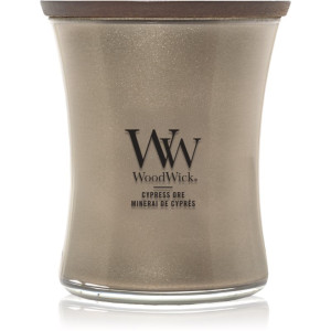 Woodwick Precious Metals Cypress Ore lumânare parfumată 275 g
