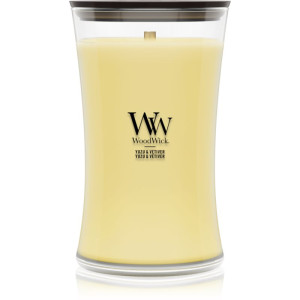 Woodwick Yuzu & Vetiver bougie parfumée avec mèche en bois 610 g