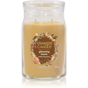Yankee Candle Glistening Leaves bougie parfumée Signature 567 g