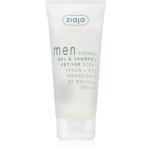 Ziaja Men Douchegel en Shampoo 2in1 voor Mannen Vetiver 200 ml