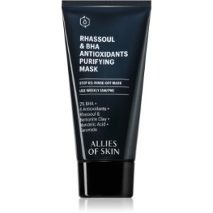 Allies of Skin Rhassoul & BHA Antioxidants máscara de limpeza profunda 50 ml. Rhassoul & BHA Antioxidants