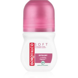 Borotalco Soft Talc & Pink Flower Talc & Pink Flower desodorizante roll-on sem álcool 50 ml. Soft Talc & Pink Flower Talc & Pink Flower