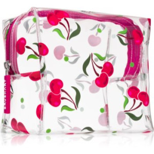 BrushArt Accessories Transparent cosmetic bag estojo para cosméticos transparente Sweet Cherry 15 x 14 x 9 cm 1 un.. Accessories Transparent cosmetic