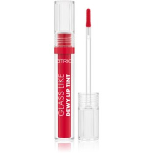 Catrice Glass Like Dewy Lip Tint brilho para lábios com alta pigmentação com efeito hidratante tom 050 Regrets? Always! 3 ml. Glass Like Dewy Lip Tint