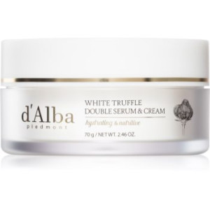 d'Alba White Truffle Double Serum & Cream creme de dia e sérum refirmante 2 em 1 70 g. White Truffle Double Serum & Cream