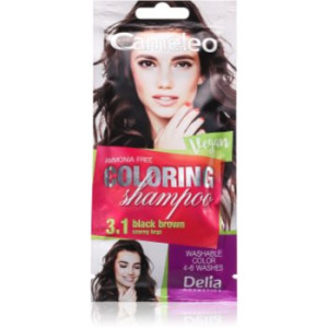 Delia Cosmetics Cameleo Coloring Shampoo champô com cor para cabelo tom 3.1 Black Brown 40 ml. Cameleo Coloring Shampoo