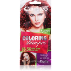 Delia Cosmetics Cameleo Coloring Shampoo champô com cor para cabelo tom 66.56 Wild Plum 40 ml. Cameleo Coloring Shampoo