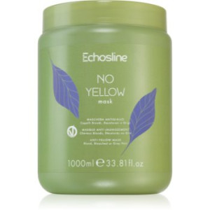 Echosline No Yellow Mask máscara para cabelo neutraliza tons amarelados 1000 ml. No Yellow Mask
