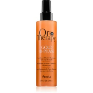 Fanola Oro Therapy Gold Bi-Phase condicionador bifásico sem enxagúar 200 ml. Oro Therapy Gold Bi-Phase