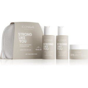 ICONIQUE Professional STRONG LIKE YOU Repair & Strengthening Set kit de viagem para cabelo danificado . STRONG LIKE YOU Repair & Strengthening Set