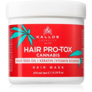 Kallos Hair Pro-Tox Cannabis máscara regeneradora para cabelo com óleo de cannabis 275 ml. Hair Pro-Tox Cannabis