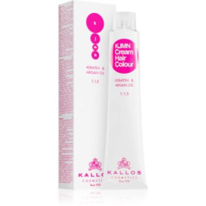 Kallos KJMN Professional Cream Hair Colour Keratin & Argan Oil coloração de cabelo com queratina e óleo de argan tom 10.1 Platinum Ash Blond 100 ml.
