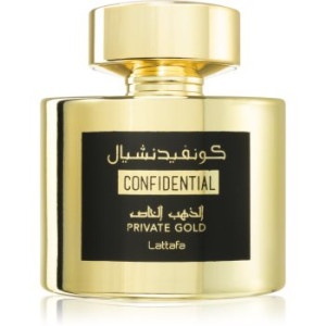 Lattafa Confidential Private Gold Eau de Parfum unissexo 100 ml. Confidential Private Gold