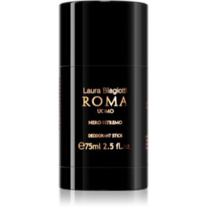 Laura Biagiotti Roma Uomo Nero Estremo desodorizante em stick para homens 75 ml. Roma Uomo Nero Estremo