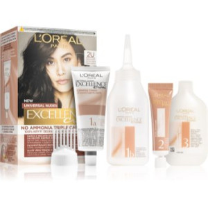 L’Oréal Paris Excellence Universal Nudes cor para cabelo permanente tom 2U. Excellence Universal Nudes