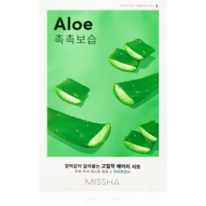 Missha Airy Fit Aloe máscara em folha com efeito hidratante e calmante 19 g. Airy Fit Aloe