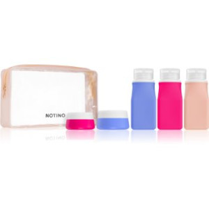 Notino Travel Collection Silicone Travel Bottles Set frascos de viagem recarregáveis . Travel Collection Silicone Travel Bottles Set