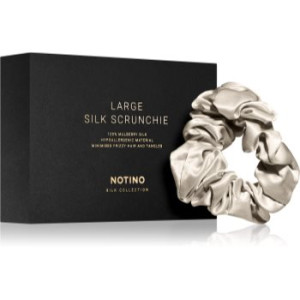 Notino Silk Collection Large scrunchie elástico de cabelo de seda Cream 1 un.. Silk Collection Large scrunchie