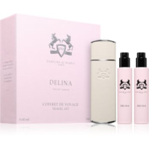 Parfums De Marly Delina Travel Set kit de viagem com estojo para mulheres . Delina Travel Set