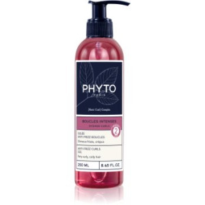 Phyto Intense Curls Anti-Frizz Curls Gel gel de fixação para cabelos ondulados e encaracolados 250 ml. Intense Curls Anti-Frizz Curls Gel
