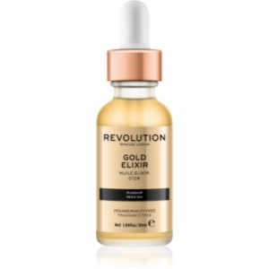Revolution Skincare Gold Elixir elixir de pele com óleo de baga de roseira brava 30 ml. Gold Elixir