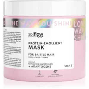 so!flow High Porosity Hair Protein-Emollient Mask máscara fortificante para cabelo cansado e quebrado 400 ml. High Porosity Hair Protein-Emollient