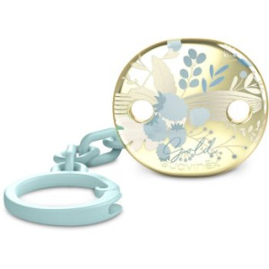 Suavinex Gold Premium Pacifier Clip clipe para chupeta Blue 1 un.. Gold Premium Pacifier Clip
