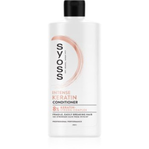 Syoss Keratin condicionador para cabelo cansado e quebrado 440 ml. Keratin