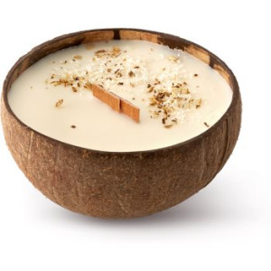 Tropicandle Coconut vela perfumada com pavio de madeira 350 ml. Coconut