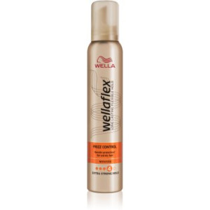 Wella flex Frizz Control mousse para cabelos cacheados 200 ml. flex Frizz Control