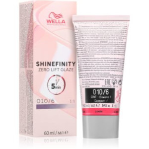 Wella Shinefinity Zero Lift Glaze coloração demi permanente para o cabelo tom 010/6 Lavender Flash 60 ml. Shinefinity Zero Lift Glaze