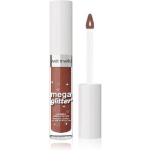 Wet N Wild Mega Glitter batom líquido com efeito mate com glitter tom Hear Me Out 2.8 ml. Mega Glitter