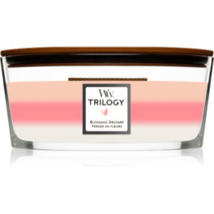 Woodwick Trilogy Blooming Orchard vela perfumada 453.6 g. Trilogy Blooming Orchard