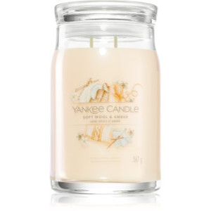 Yankee Candle Soft Wool & Amber vela perfumada 567 g. Soft Wool & Amber