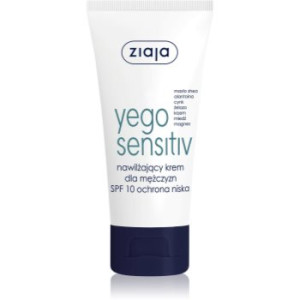 Ziaja Yego Sensitiv creme hidratante e apaziguador para homens SPF 10 50 ml. Yego Sensitiv