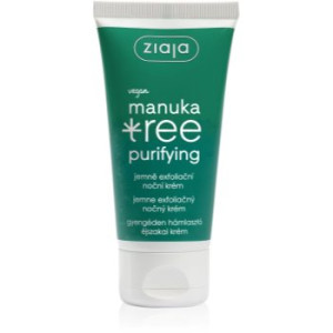 Ziaja Manuka Tree Purifying creme exfoliante de noite para pele oleosa e mista 50 ml. Manuka Tree Purifying