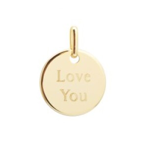 Pendentif personnalisé - médaille kids - Plaqué or