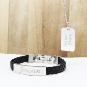 Parure homme - L'aventurier - Argent et acier