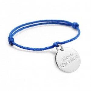 Bracelet cordon personnalisé - Petits trésors - Argent