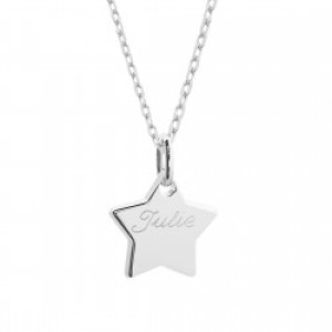 Collier personnalisé - étoile - Argent