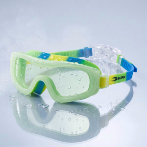 Simglasögon/simmask Barn Tesu 3-8 År Grön/blå- Soak