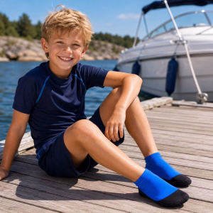 Badstrumpor Neosocks Barn Blå - Soak